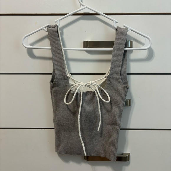 Forever21 Grey Knit Tank Top - Picture 3 of 4